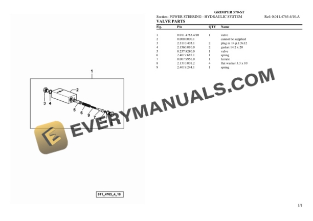 Lamborghini GRIMPER 570-ST Tractor Parts Catalog PDF-4