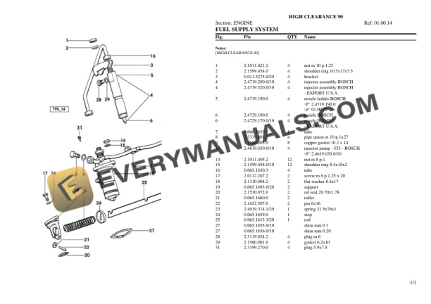 Lamborghini HIGH CLEARANCE 90 Tractor Parts Catalog PDF 4 Lamborghini HIGH CLEARANCE 90 Tractor Parts Catalog PDF-2