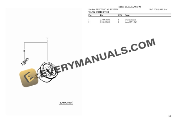 Lamborghini HIGH CLEARANCE 90 Tractor Parts Catalog PDF 7 Lamborghini HIGH CLEARANCE 90 Tractor Parts Catalog PDF-5