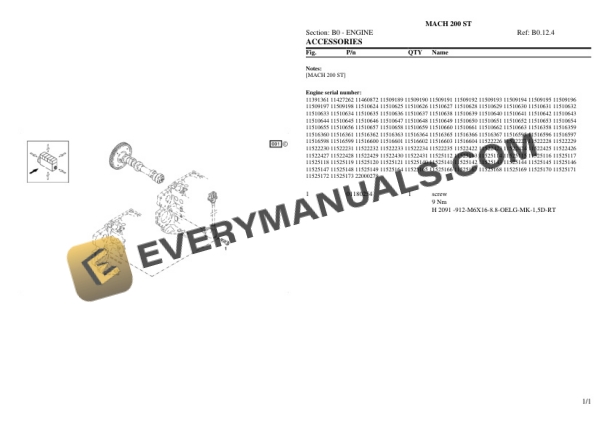 Lamborghini MACH 200 ST Tractor Parts Catalog PDF 4 Lamborghini MACH 200 ST Tractor Parts Catalog PDF - Image 2