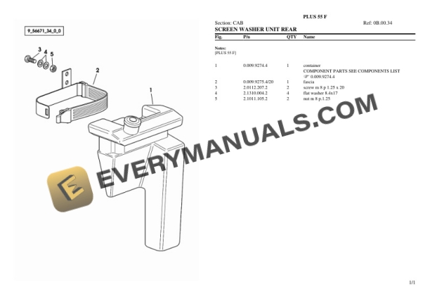 Lamborghini PLUS 55 F Tractor Parts Catalog PDF 7 Lamborghini PLUS 55 F Tractor Parts Catalog PDF - Image 5