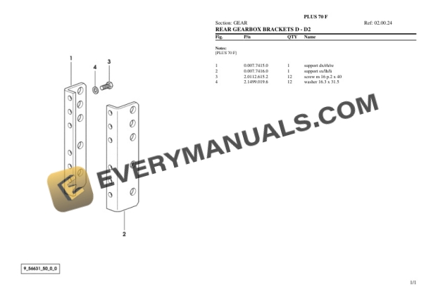 Lamborghini PLUS 70 F Tractor Parts Catalog PDF 4 Lamborghini PLUS 70 F Tractor Parts Catalog PDF - Image 2