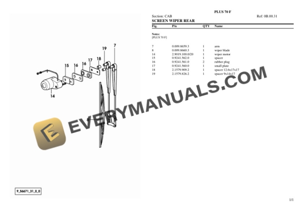 Lamborghini PLUS 70 F Tractor Parts Catalog PDF 7 Lamborghini PLUS 70 F Tractor Parts Catalog PDF - Image 5