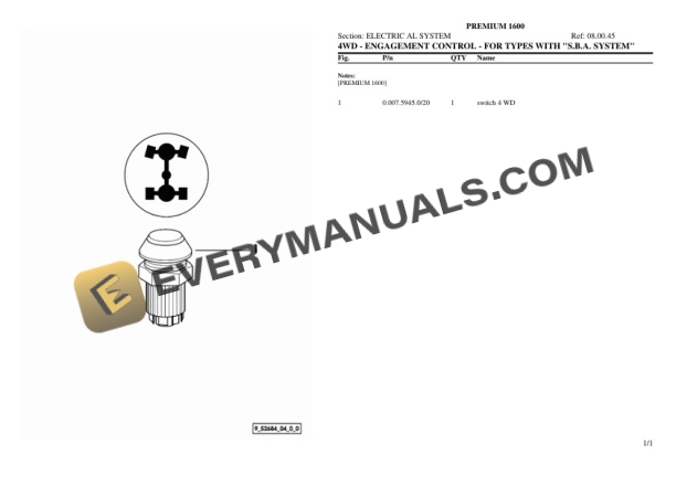 Lamborghini PREMIUM 1600 Tractor Parts Catalog PDF 6 Lamborghini PREMIUM 1600 Tractor Parts Catalog PDF - Image 4