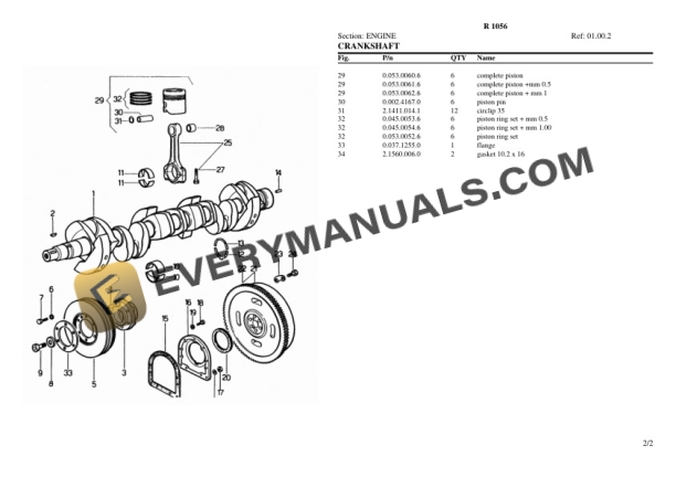 Lamborghini R 1056 Tractor Parts Catalog PDF 4 Lamborghini R 1056 Tractor Parts Catalog PDF-2