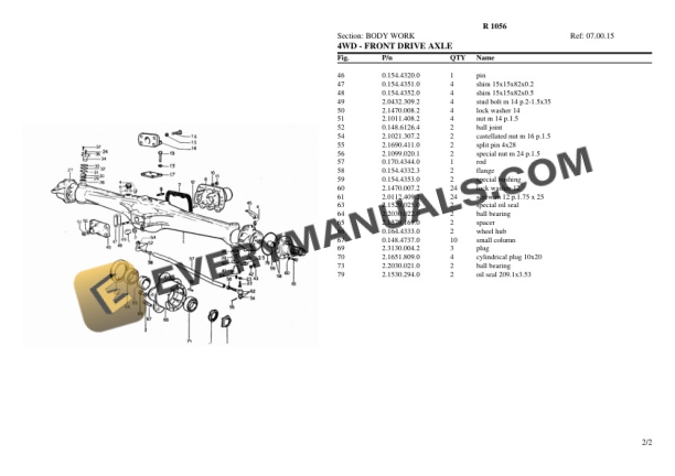 Lamborghini R 1056 Tractor Parts Catalog PDF 5 Lamborghini R 1056 Tractor Parts Catalog PDF-3