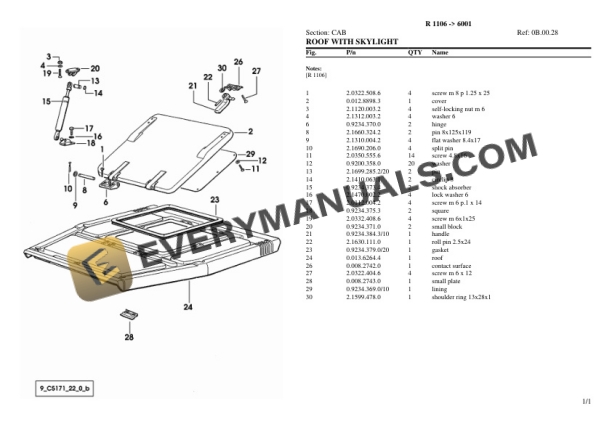 Lamborghini R 1106 (6001) Tractor Parts Catalog PDF-5