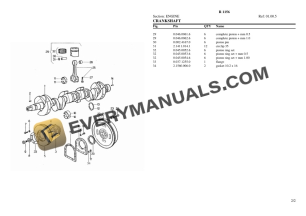 Lamborghini R 1156 Tractor Parts Catalog PDF-2