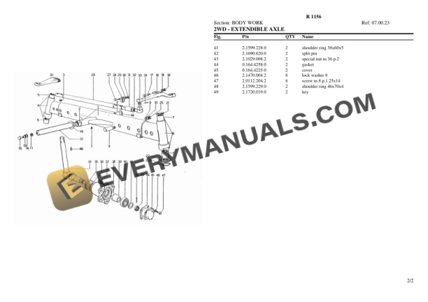 Lamborghini R 1156 Tractor Parts Catalog PDF-3