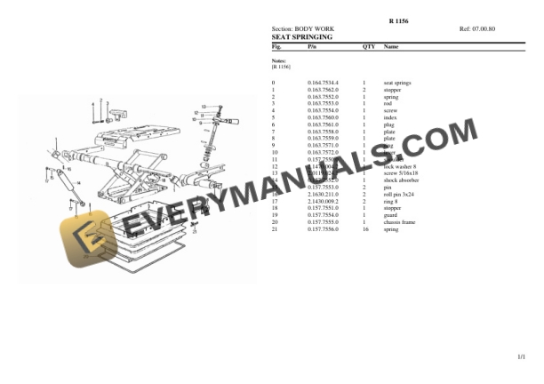 Lamborghini R 1156 Tractor Parts Catalog PDF-4