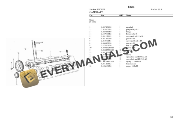Lamborghini R 1256 Tractor Parts Catalog PDF-2