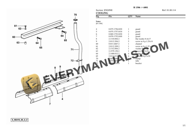Lamborghini R 1306 (6001) Tractor Parts Catalog PDF-2