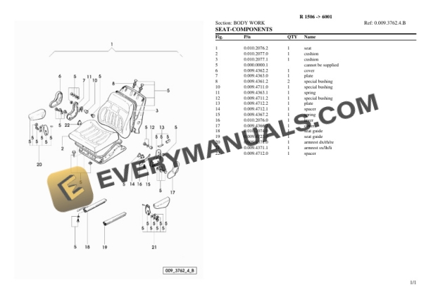 Lamborghini R 1506 (6001) Tractor Parts Catalog PDF-4