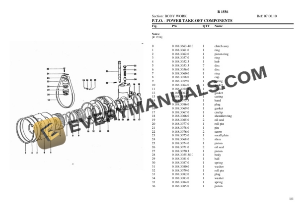Lamborghini R 1556 Tractor Parts Catalog PDF-3