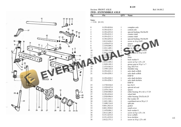 Lamborghini R 235 Tractor Parts Catalog PDF 5 Lamborghini R 235 Tractor Parts Catalog PDF-3