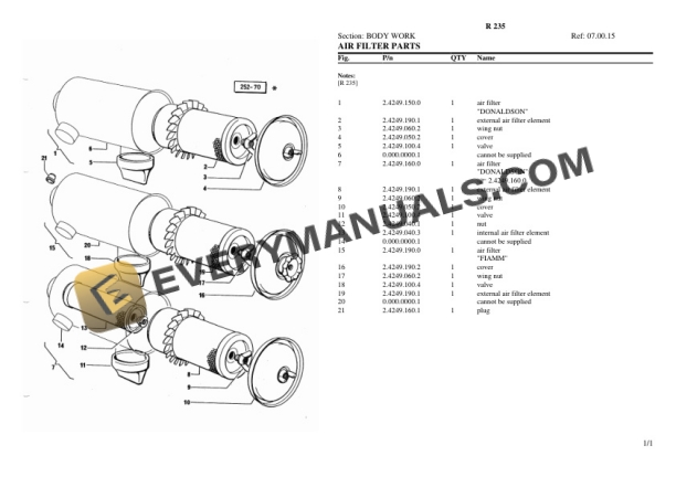 Lamborghini R 235 Tractor Parts Catalog PDF 6 Lamborghini R 235 Tractor Parts Catalog PDF-4