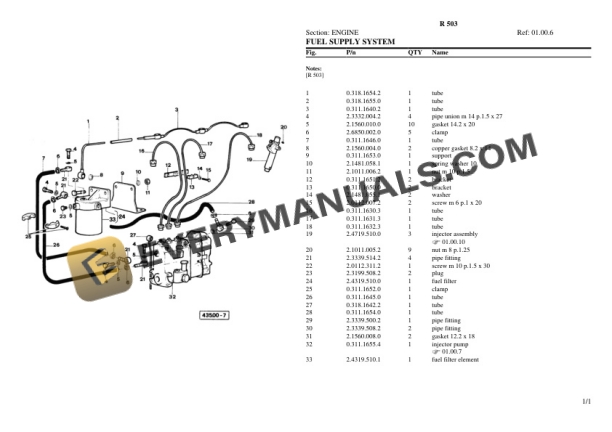 Lamborghini R 503 Tractor Parts Catalog PDF-2