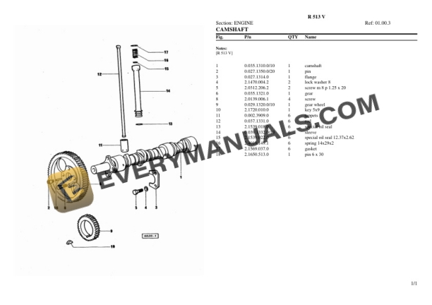Lamborghini R 513 V Tractor Parts Catalog PDF-2