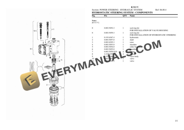 Lamborghini R 513 V Tractor Parts Catalog PDF-4