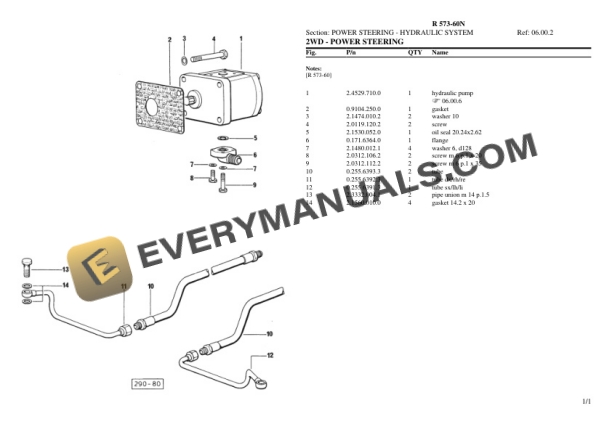 Lamborghini R 573-60N Tractor Parts Catalog PDF-4