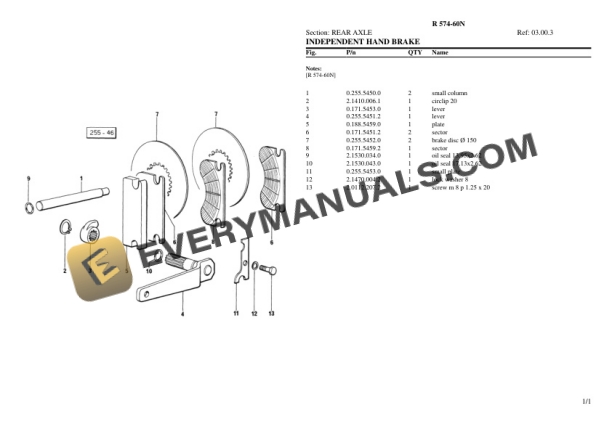 Lamborghini R 574-60N Tractor Parts Catalog PDF-3