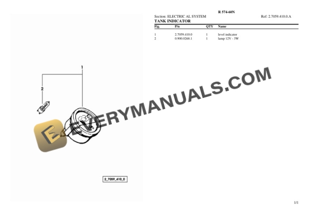 Lamborghini R 574-60N Tractor Parts Catalog PDF-5