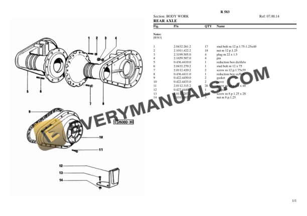 Lamborghini R 583 Tractor Parts Catalog PDF-3