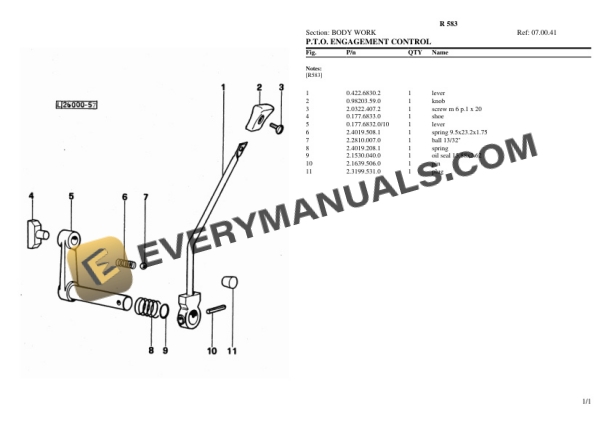 Lamborghini R 583 Tractor Parts Catalog PDF-4