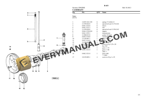 Lamborghini R 653 Tractor Parts Catalog PDF-2
