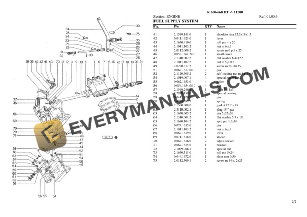 Lamborghini R 660-660 DT (11500) Tractor Parts Catalog PDF-2