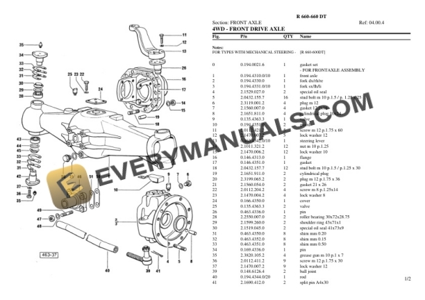 Lamborghini R 660-660 DT Tractor Parts Catalog PDF-3