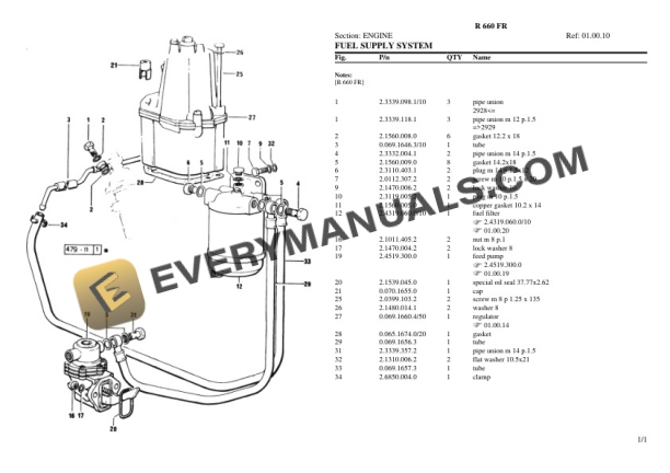Lamborghini R 660 FR Tractor Parts Catalog PDF-2