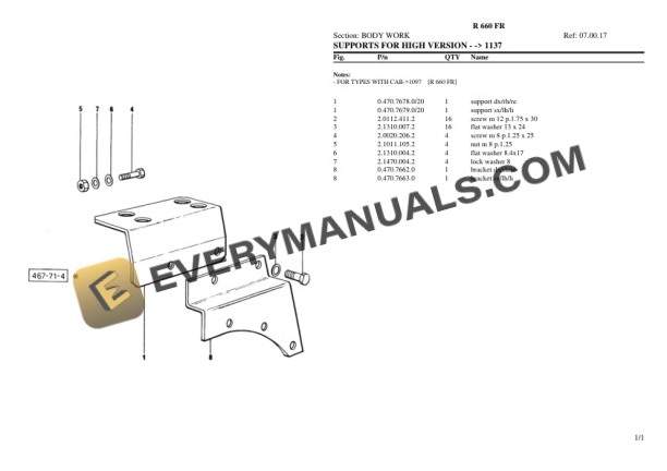 Lamborghini R 660 FR Tractor Parts Catalog PDF-4