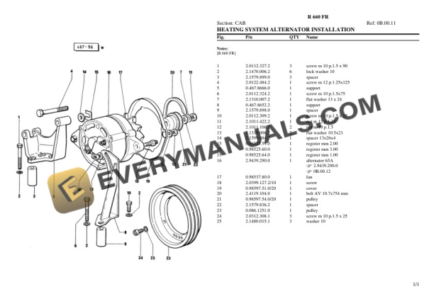 Lamborghini R 660 FR Tractor Parts Catalog PDF-5