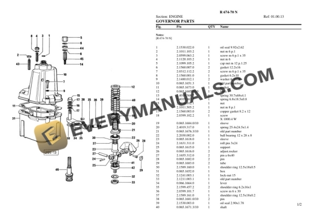 Lamborghini R 674-70 N Tractor Parts Catalog PDF-2