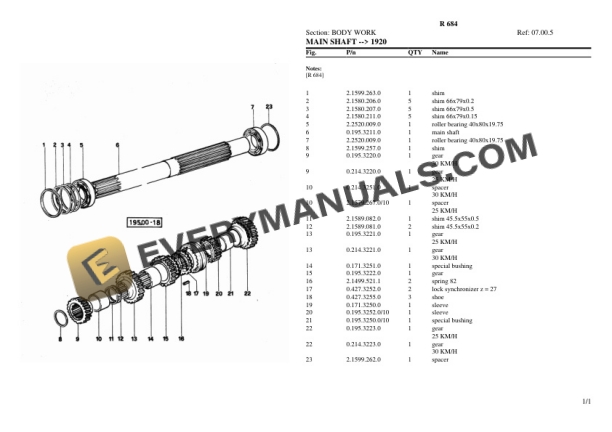 Lamborghini R 684 Tractor Parts Catalog PDF-3