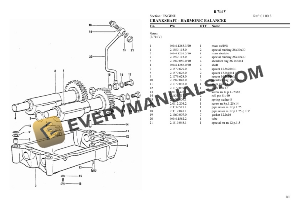 Lamborghini R 714 V Tractor Parts Catalog PDF-2
