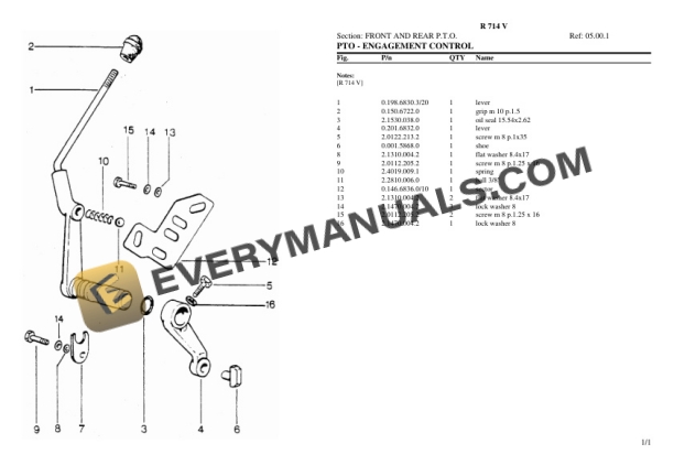 Lamborghini R 714 V Tractor Parts Catalog PDF-4