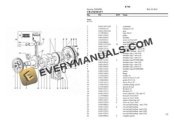 Lamborghini R 784 Tractor Parts Catalog PDF 4 Lamborghini R 784 Tractor Parts Catalog PDF-2