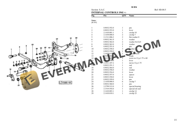 Lamborghini R 854 Tractor Parts Catalog PDF-5
