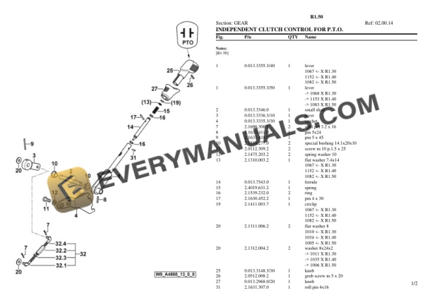 Lamborghini R1.50 Tractor Parts Catalog PDF 4 Lamborghini R1.50 Tractor Parts Catalog PDF - Image 2