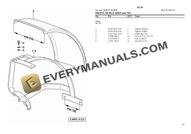 Lamborghini R1.50 Tractor Parts Catalog PDF 6 Lamborghini R1.50 Tractor Parts Catalog PDF - Image 4