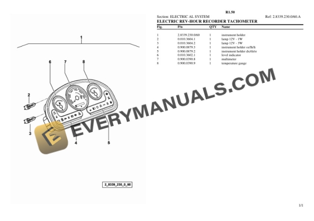 Lamborghini R1.50 Tractor Parts Catalog PDF 7 Lamborghini R1.50 Tractor Parts Catalog PDF - Image 5