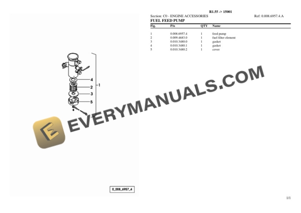 Lamborghini R1.55 (15001) Tractor Parts Catalog PDF 4 Lamborghini R1.55 (15001) Tractor Parts Catalog PDF - Image 2