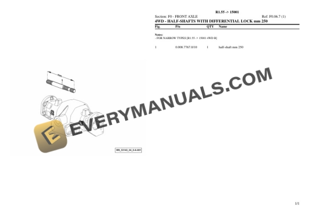 Lamborghini R1.55 (15001) Tractor Parts Catalog PDF 5 Lamborghini R1.55 (15001) Tractor Parts Catalog PDF - Image 3