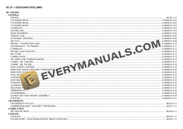 Lamborghini R1.55 (ZKDS160XV0ML20001) Tractor Parts Catalog PDF 3 Lamborghini R1.55 (ZKDS160XV0ML20001) Tractor Parts Catalog PDF
