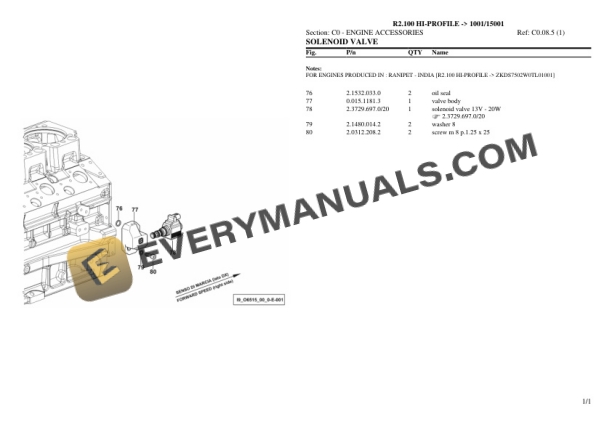 Lamborghini R2.100 HI-PROFILE (1001 15001) Tractor Parts Catalog PDF 4 Lamborghini R2.100 HI-PROFILE (1001 15001) Tractor Parts Catalog PDF - Image 2