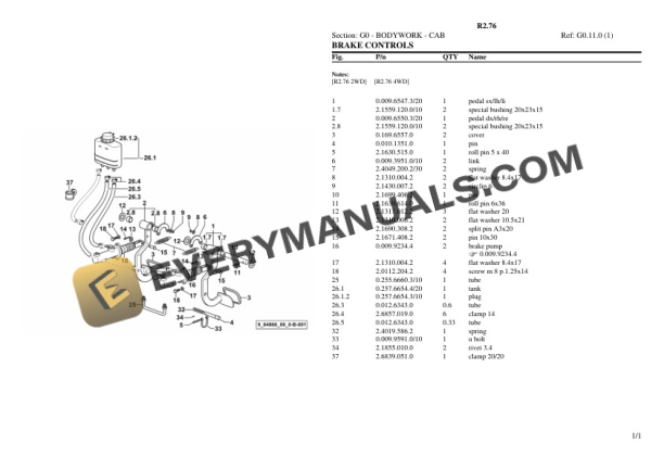 Lamborghini R2.76 Tractor Parts Catalog PDF 6 Lamborghini R2.76 Tractor Parts Catalog PDF - Image 4