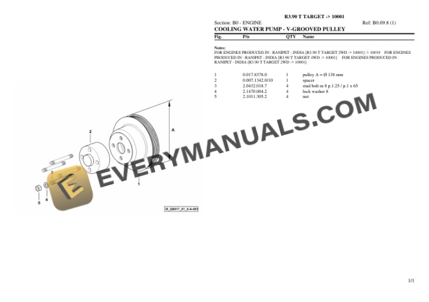 Lamborghini R3.90 T TARGET (10001) Tractor Parts Catalog PDF 4 Lamborghini R3.90 T TARGET (10001) Tractor Parts Catalog PDF - Image 2