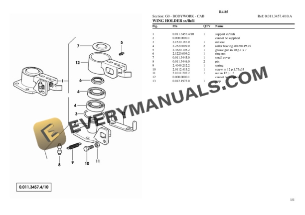 Lamborghini R4.85 Tractor Parts Catalog PDF 5 Lamborghini R4.85 Tractor Parts Catalog PDF - Image 3